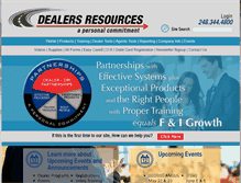 Tablet Screenshot of dealersresources.com